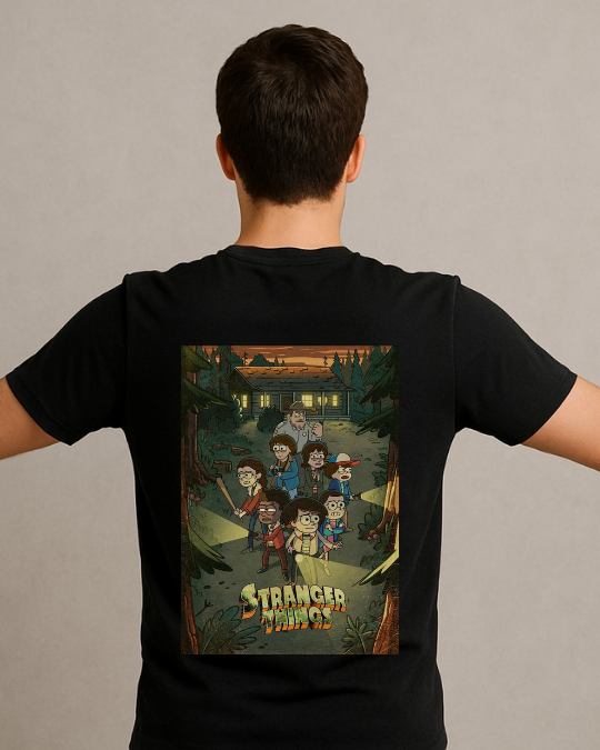 Stranger Things Baskılı T-Shirt