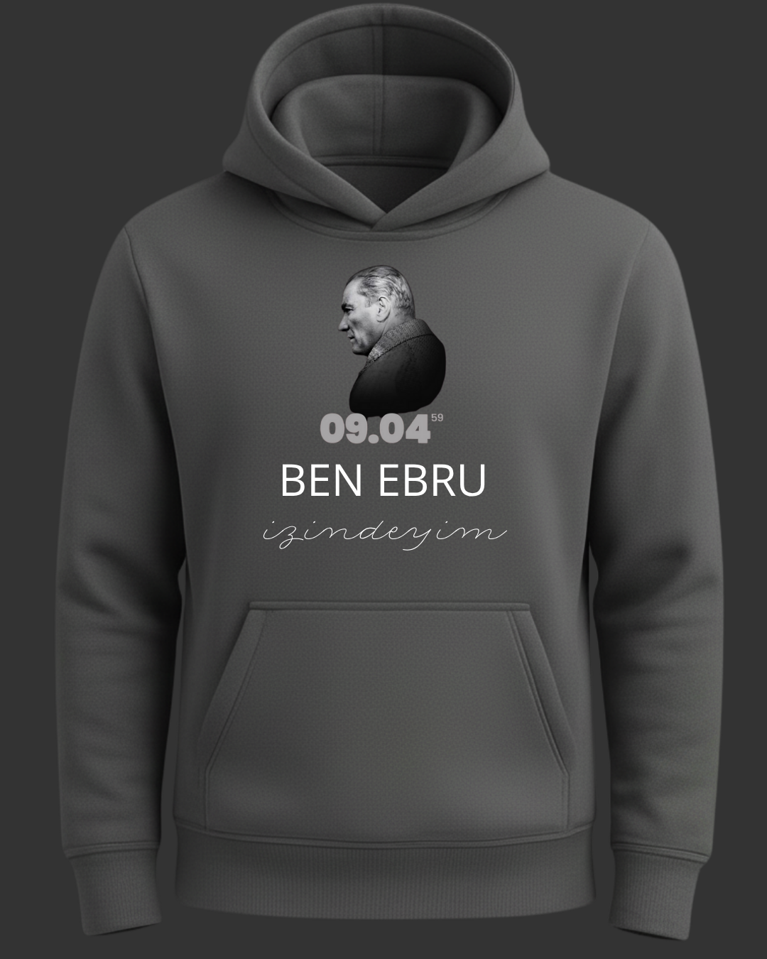 Kişiselleştirilebilir 10 Kasım Kapişonlusu - Görsel 5