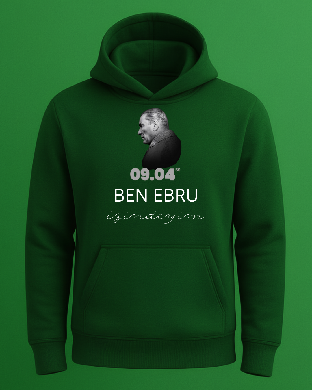 Kişiselleştirilebilir 10 Kasım Kapişonlusu - Görsel 3