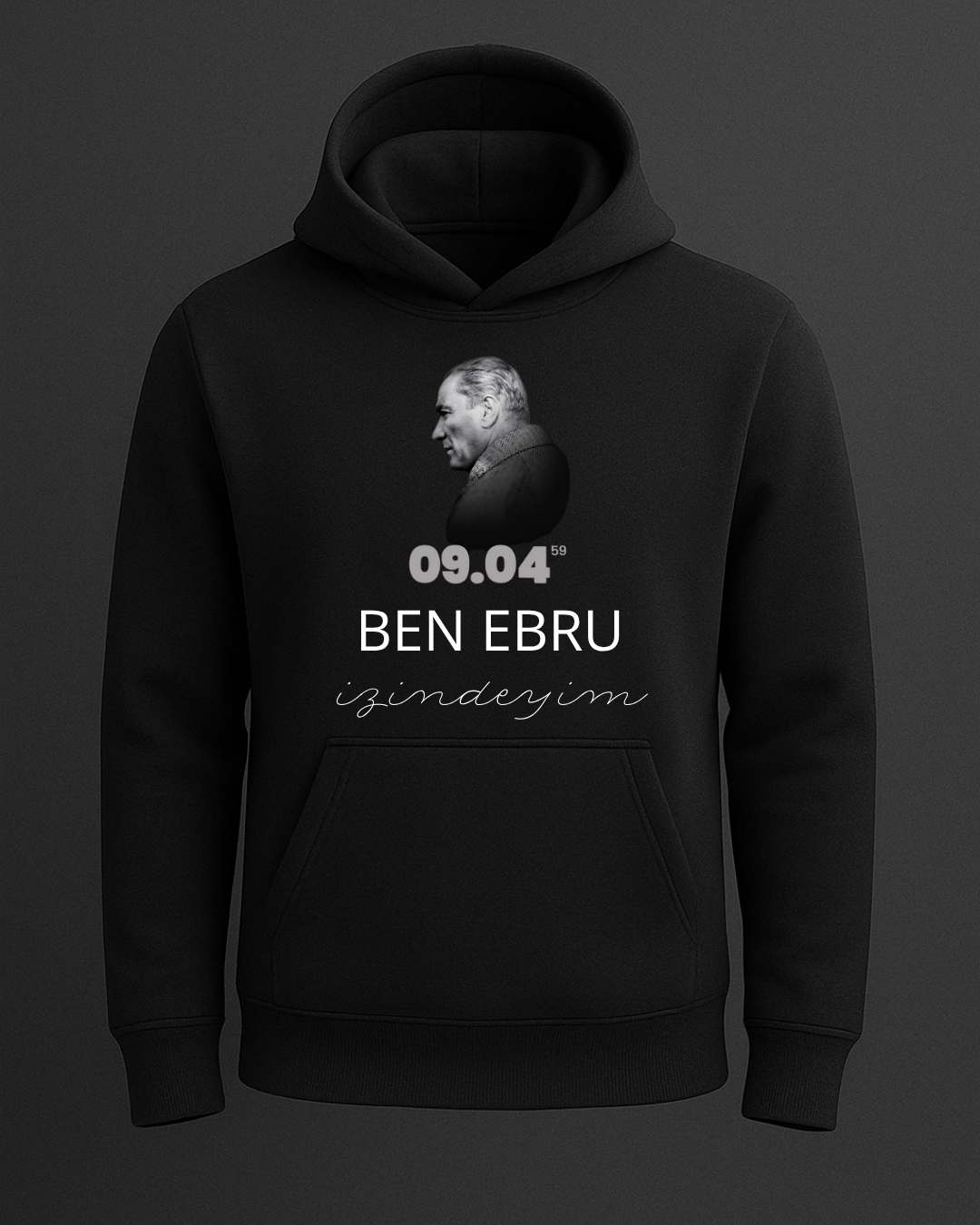 Kişiselleştirilebilir 10 Kasım Kapişonlusu