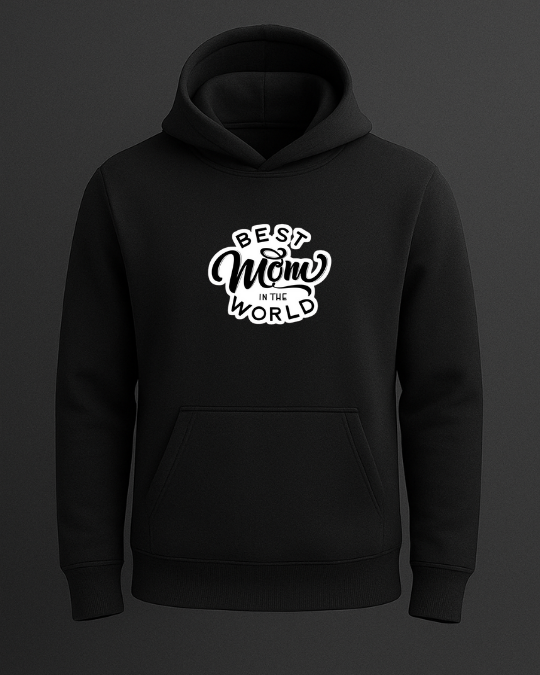Best Mom On The World Baskılı Sweatshirt