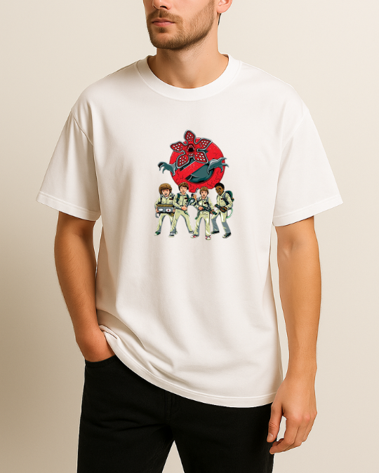 Stranger Things Baskılı T-Shirt