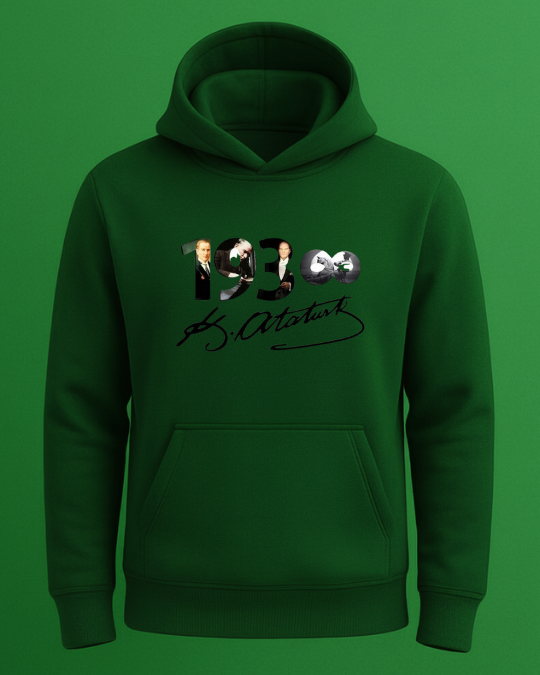 1938 ve Atatürk İmzası Baskılı Sweatshirt - Görsel 2