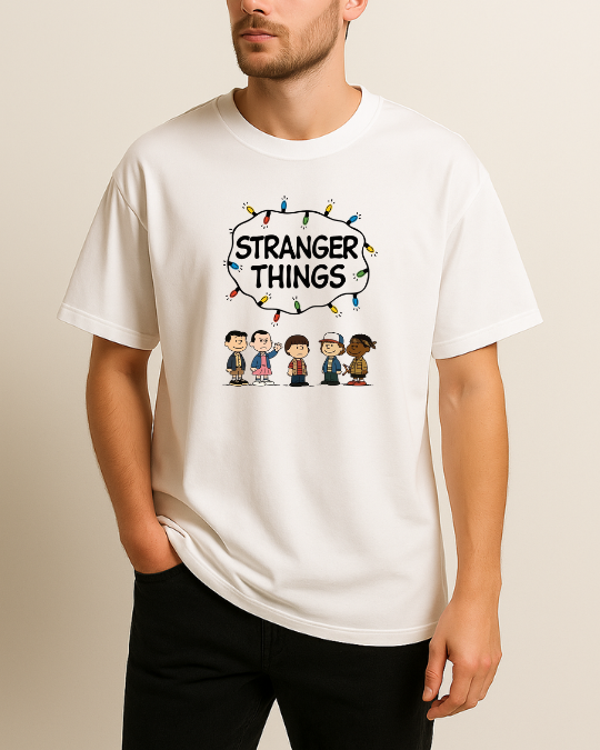 Stranger Things Baskılı T-Shirt