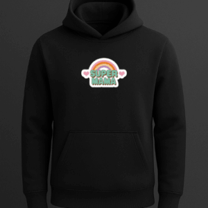 Süper Mama Baskılı Sweatshirt