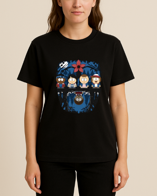 Stranger Things Baskılı T-Shirt