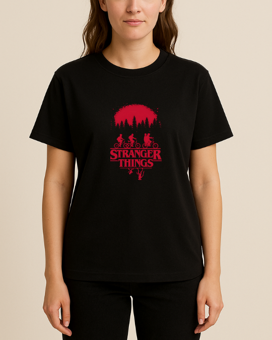 Stranger Things Baskılı T-Shirt - Görsel 11
