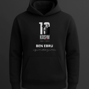 Kişiselleştirilebilir 10 Kasım Baskılı Kapişonlu