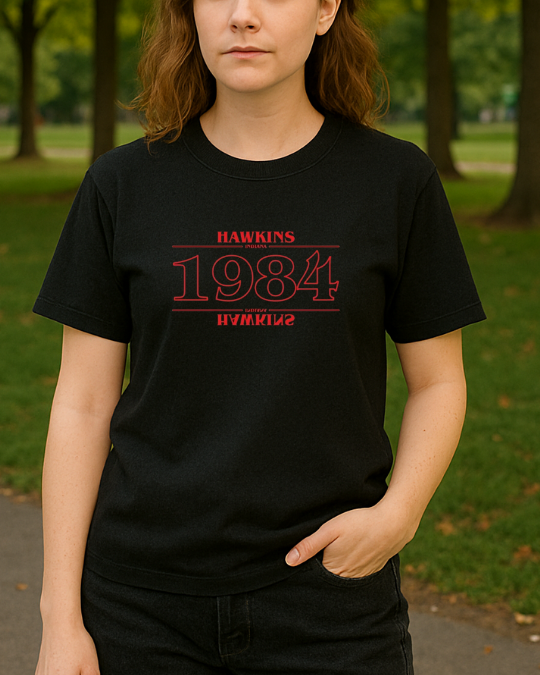 Stranger Things Baskılı T-Shirt - Görsel 13