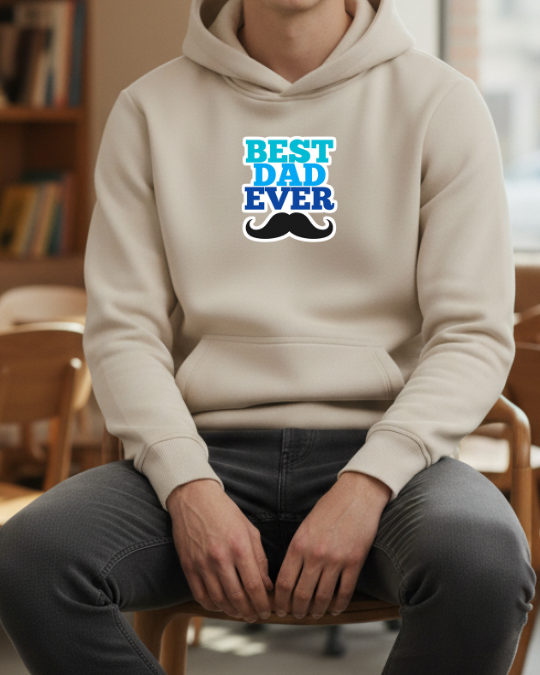 Best Dad Ever Baskılı Sweatshirt - Görsel 8