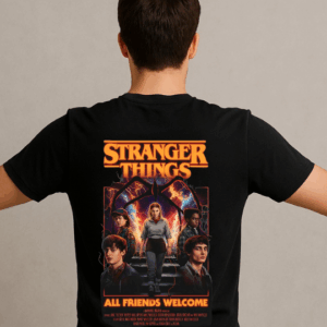 Stranger Things Baskılı T-Shirt