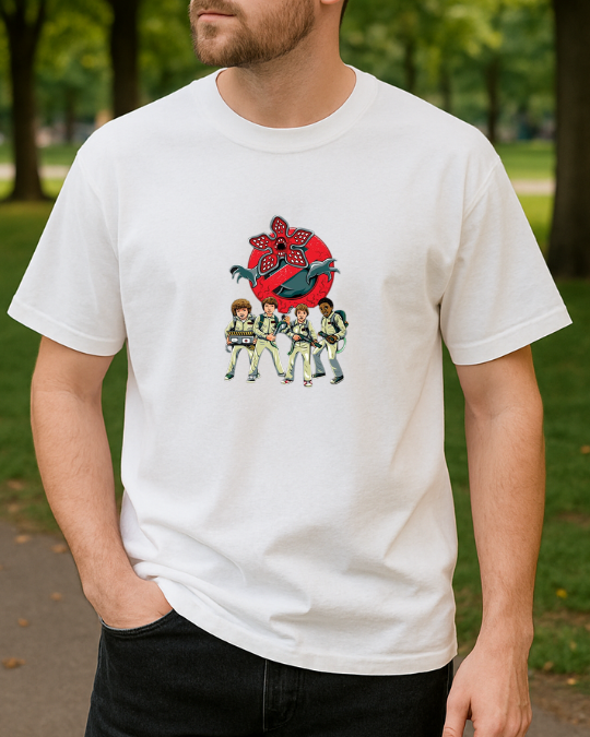 Stranger Things Baskılı T-Shirt - Görsel 5