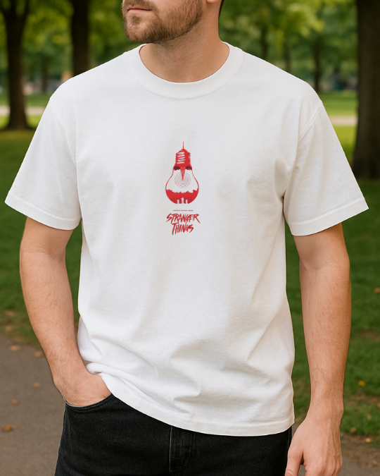 Stranger Things Baskılı T-Shirt - Görsel 4
