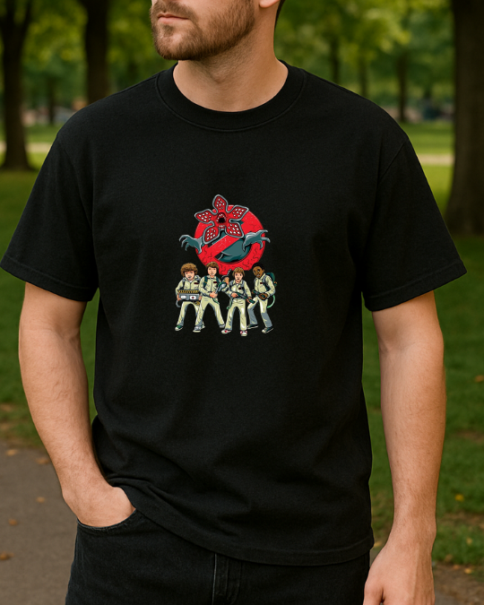 Stranger Things Baskılı T-Shirt - Görsel 8