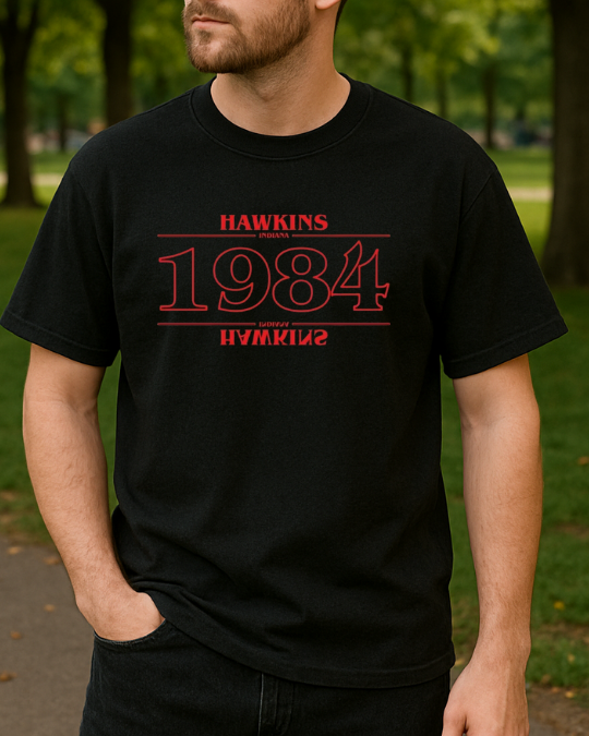 Stranger Things Baskılı T-Shirt - Görsel 7