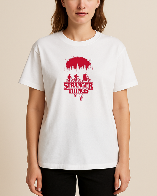 Stranger Things Baskılı T-Shirt - Görsel 8