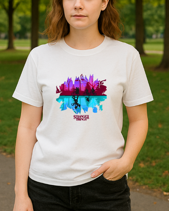 Stranger Things Baskılı T-Shirt - Görsel 10