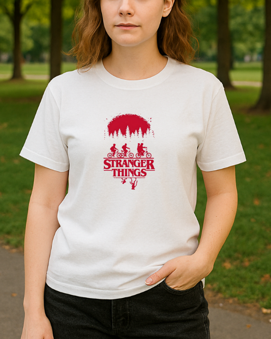 Stranger Things Baskılı T-Shirt - Görsel 10