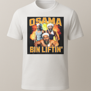 Osamabin Lifting Baskılı T-Shirt
