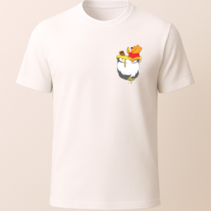 Pooh Cep Tasarımlı Baskılı T-Shirt