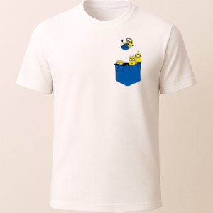 Minions Cep Tasarım Baskılı T-Shirt
