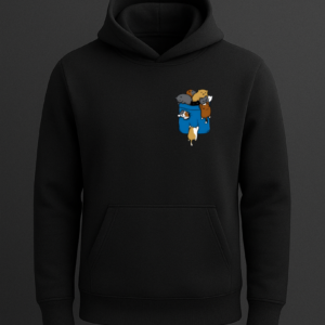 Kediler Cep Tasarımlı Baskılı Sweatshirt