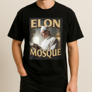 Elon Mosqoue Baskılı T-Shirt
