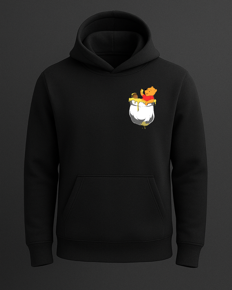 Pooh Cep Tasarımlı Baskılı Sweatshirt - Görsel 2