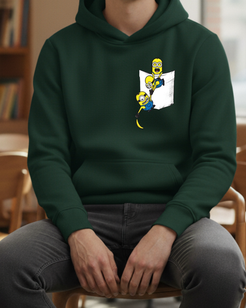 Minions Cep Tasarımlı Baskılı Sweatshirt - Görsel 14