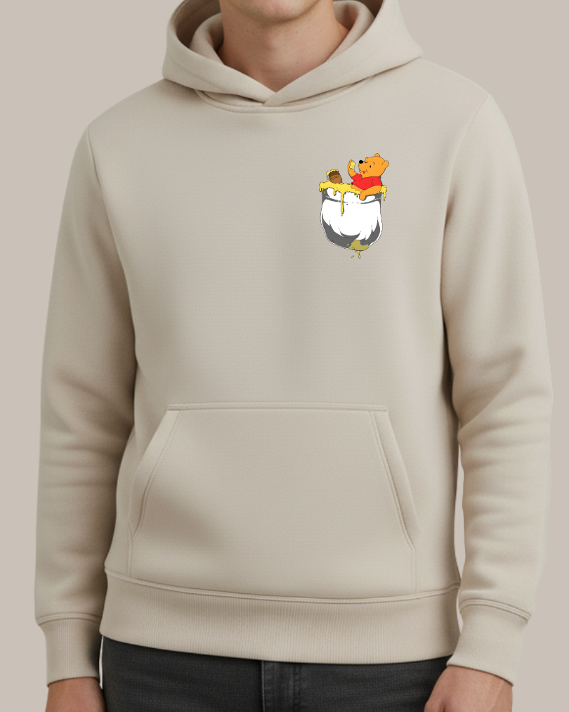 Pooh Cep Tasarımlı Baskılı Sweatshirt - Görsel 9