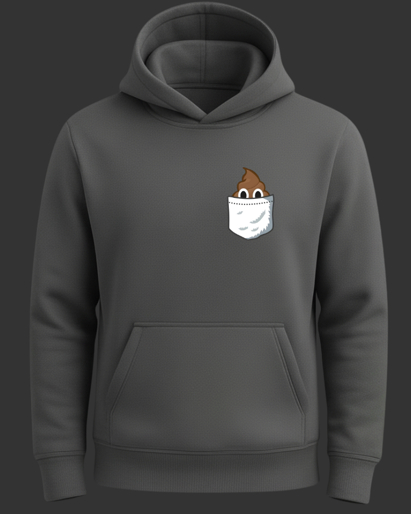 Gülen B*k Emojili Cep Tasarımlı Baskılı Sweatshirt - Görsel 11