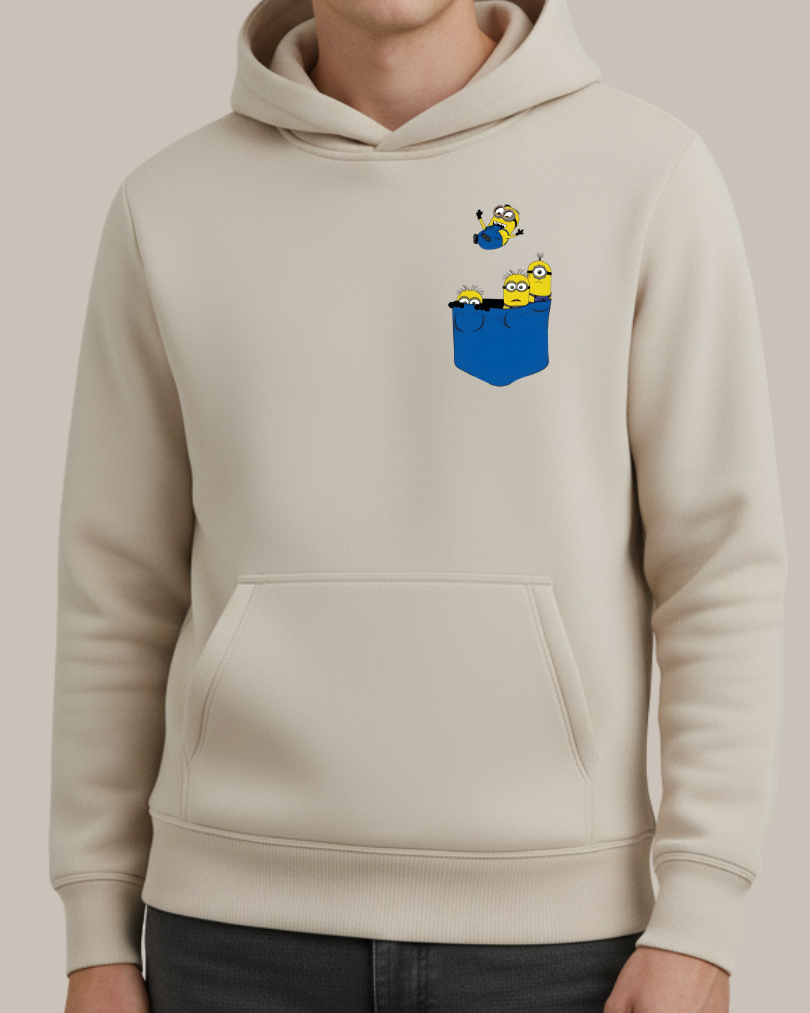Minions Cep Tasarımlı Baskılı Sweatshirt - Görsel 6