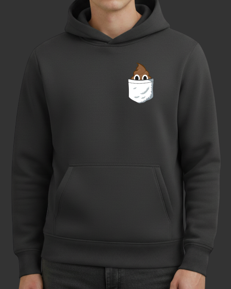 Gülen B*k Emojili Cep Tasarımlı Baskılı Sweatshirt - Görsel 13