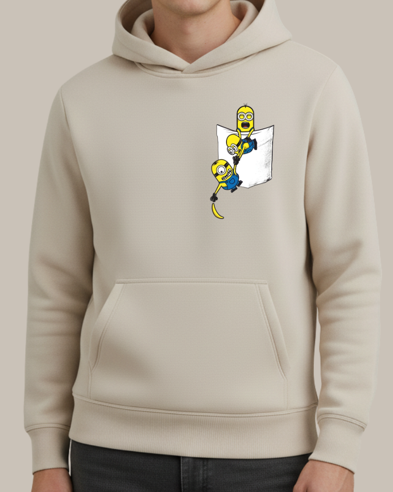 Minions Cep Tasarımlı Baskılı Sweatshirt - Görsel 17