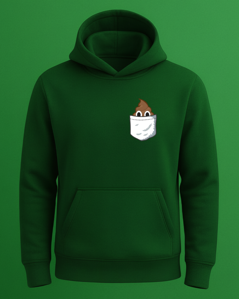 Gülen B*k Emojili Cep Tasarımlı Baskılı Sweatshirt - Görsel 5