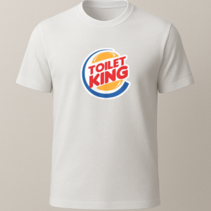 Toilet King Baskılı T-Shirt