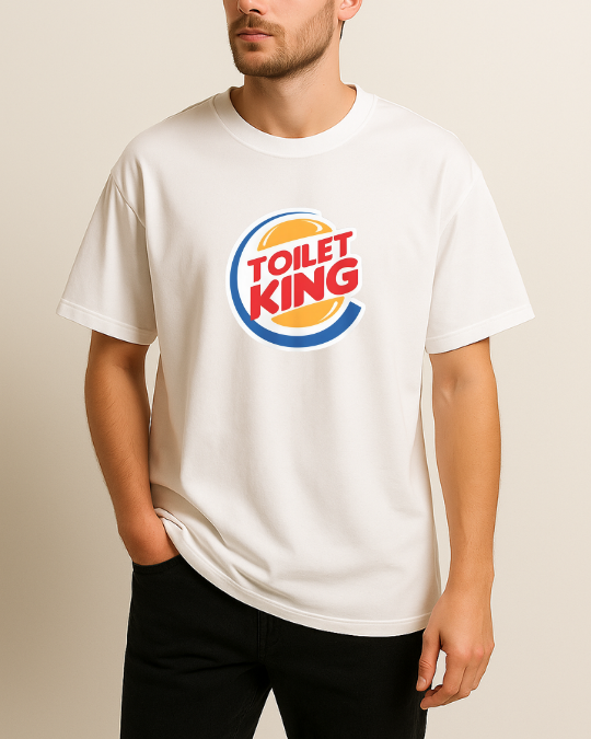 Toilet King Baskılı T-Shirt - Görsel 3