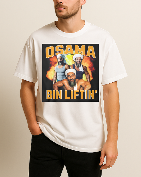 Osamabin Lifting Baskılı T-Shirt - Görsel 2