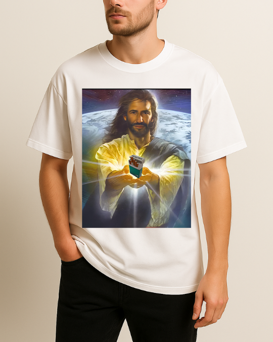 Jesus Baskılı T-Shirt - Görsel 3