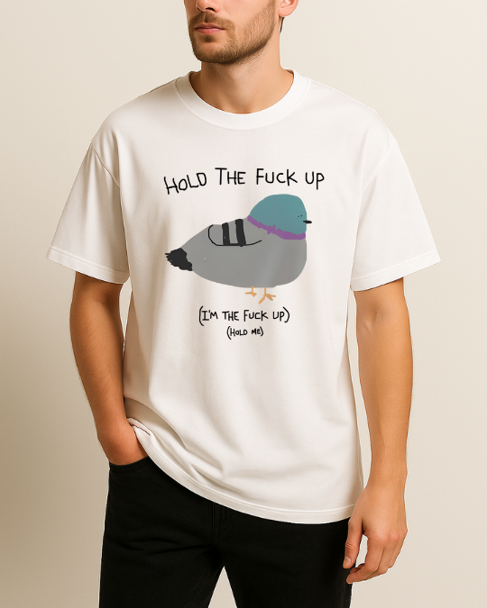 Hold Me Baskılı T-Shirt - Görsel 3