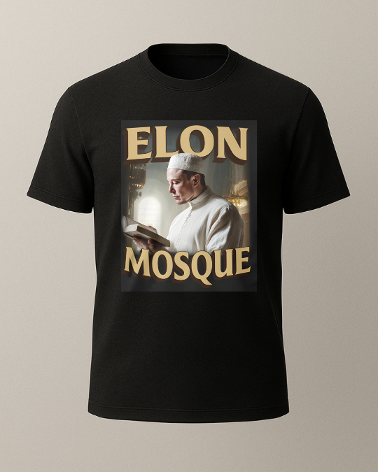 Elon Mosqoue Baskılı T-Shirt - Görsel 6