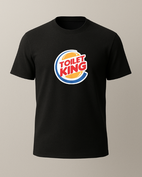 Toilet King Baskılı T-Shirt - Görsel 6
