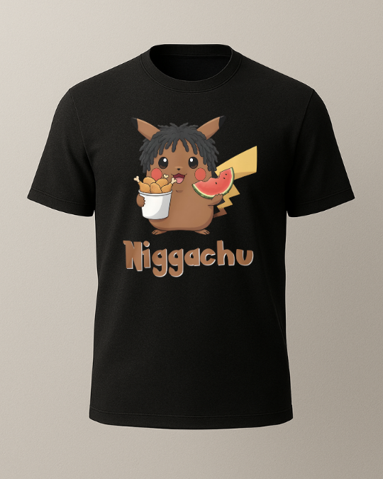 Niggachu Baskılı T-Shirt - Görsel 6