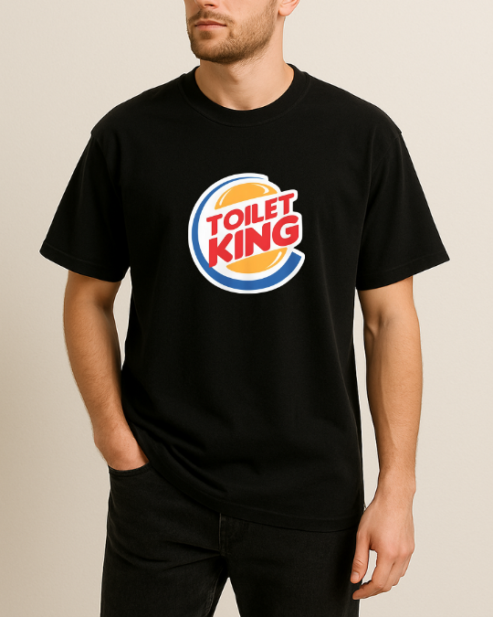 Toilet King Baskılı T-Shirt - Görsel 7