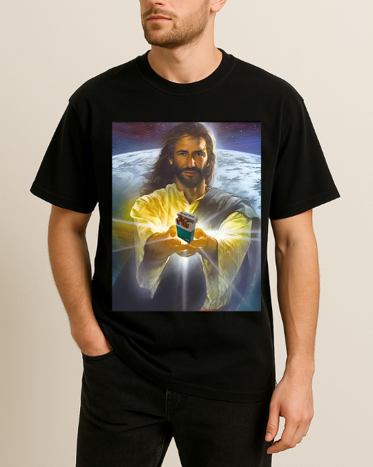 Jesus Baskılı T-Shirt - Görsel 7