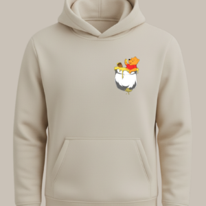 Pooh Cep Tasarımlı Baskılı Sweatshirt